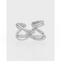 wholesale S925 Sterling Silver Korean Version Ins Minimalist Multi-Layer Interlaced Knot Line Ring for Women-0-0