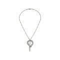 wholesale Metal material: 925 silver gold-plated Pendant chain with high-carbon diamond, Muzo green gemstone, advanced jewelry for banquet, women's necklace-0-0