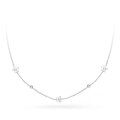 wholesale S925 Sterling Silver Minimalist Floral Pendant Necklace for Women, Light Luxury, Niche, Advanced Sense, Versatile Layering, Elegant Collarbone Chain-0-4