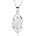 wholesale 925 Sterling Silver Inlaid Hetian Jade Pendant with Certificate, National Trend Ancient Style White Jade Necklace Pendant for Women-0-4