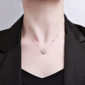Sterling Silver Butterfly Dream Pendant Necklace, Women's Fashion Minimalist Collarbone Chain-0-2