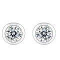 wholesale S925 Silver Moissanite Bubble Stud Earrings Minimalist Silver Jewelry Earrings Source Factory Large Quantity Ready Stock Wholesale-0-4