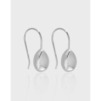 wholesale S925 sterling silver 3043 Korean-style ins niche design minimalist versatile elegant light luxury teardrop-shaped earrings for women-18K gold>925 silver