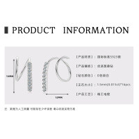 Sterling Silver Exaggerated European Cross-border Earrings with Moissanite Stars [Clearance Free Shipping]-Style Z [Clearance Sale - Free Shipping] Silver  925 Silver