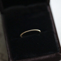 wholesale 925 Sterling Silver Beaded Ring Minimalist Fashion Personality Stackable Plain Ring Pinky Ring Ins Trend Adjustable-Copper with gold plating Adjustable opening