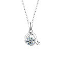 S925 Sterling Silver Moissanite Zodiac Necklace for Women-0-26