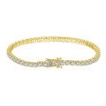 wholesale S925 Sterling Silver 3mm Single Row Full Zirconia Tennis Bracelet, Cross-Border Bestseller Direct from Manufacturer-0-4