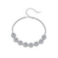 wholesale 925 Silver Sunflower Bracelet Ins Niche Design Best Friend High-End Moissanite Full Diamond Flower Hand Jewelry for Girlfriend-0-4