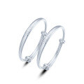 wholesale 9999 pure silver baby full moon bracelet pair, fashionable Korean-style children's accessories for wholesale-0-4