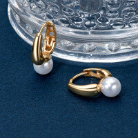 Metal Classic Princess Pearl Zircon Earrings, Cross-Border Best-Seller-N styles available [Clearance Sale with Free Shipping] Mother-of-pearl  925 Silver