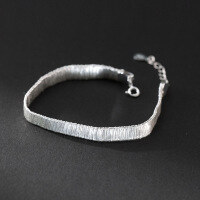 wholesale 925 Silver Thin Wire Wide Bracelet Korean Style Fashion Commuting Light Luxury Ins Style Niche Hand Jewelry S7156-S925 Silver Bracelet>925 Silver