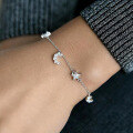 wholesale S925 Sterling Silver Full Inlaid Zircon Star and Moon Bracelet, Fresh and Sweet, Light Luxury Elegant High-End Sense Banquet Bracelet-0-2