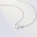 wholesale S925 Sterling Silver Star Shell Necklace for Women, Minimalist and Unique Small Design Sense Collarbone Chain, Versatile Accessory-0-5
