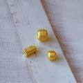 wholesale S925 ancient method gold accessories, five strands with spacer beads, barrel beads, engraved "road to road" beads, old-style beads for DIY handmade stringing and braiding-0-2