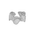 wholesale S925 Sterling Silver Open Ring for Women with Irregular Drip Glue Texture, Korean Version Ins Niche Design-0-5