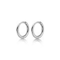 wholesale S925 Sterling Silver Minimalist Small Hoop Earrings, Trendy Versatile Elegant Circle Ring Stud Ear Hook Earrings-0-4