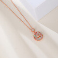 wholesale Metal: S925 Silver, Small and Niche Design, Rose Gold Color Compass Eight-Pointed Star Necklace for Women, Cross-Border New Product Accessory-0-1