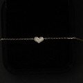 wholesale 14k Gold Imported from Korea, Smooth Ultra Mini Shiny Small Love Heart Delicate Chain 3D Hard Gold Love-0-1