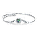 S925 Sterling Silver Moissanite Bubble Bead Bracelet for Women-0-5
