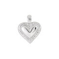 wholesale S925 Sterling Silver New Heart Pendant for Women, High-End Sense, Small and Unique, Personality and Elegance, Hollow-Out Mother-of-Pearl Design Peach Heart Silver Jewelry-0-6