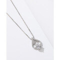 wholesale S925 sterling silver diamond-encrusted necklace for women, minimalist and elegant, featuring a high-end zirconia pendant, versatile and chic collarbone chain-0-3