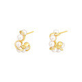 wholesale S925 Sterling Silver Round Bead Wrap Earrings for Women,-0-5