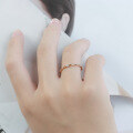 wholesale S925 Sterling Silver Simple and Minimalist Cross Inlaid Zircon Ring for Women, Dunli New Wholesale Design-0-0