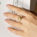 Metal Material Fashion 2025 New Small-Design Versatile Commuter Diamond Ring-0-1