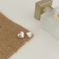 wholesale S925 Sterling Silver Minimalist and Luxe Heart Stud Earrings for Women, South Korea Spring and Summer New Collection, Versatile High-End Earrings-0-1