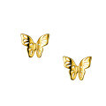 wholesale S925 Silver Butterfly Earrings for Women, Korean Style Fashion Small Fresh Hollow Rose Gold Small Butterfly Earrings E4470-0-4