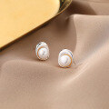 wholesale 925 Silver Freshwater Pearl Earrings For Women, Ins Minimalist Style, Wholesale Available-0-5
