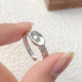 wholesale S925 Sterling Silver Guochao Yuanbao Ring, Retro Niche Chinese Style Creative Design Minimalist Adjustable Index Finger Ring for Wholesale-0-2