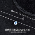 S925 Sterling Silver Moissanite Necklace, Minimalist Style, Ready Stock-0-0