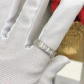 wholesale S925 Sterling Silver Princess Square Set Full Diamond Ring, Trendy Unisex Ring for Men and Women-0-2