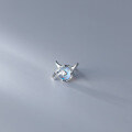 wholesale S925 Sterling Silver Korean Style Minimalist Pearl Small Devil Stud Earrings M01055-0-3