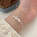 wholesale S925 Sterling Silver Bow Bracelet for Women Minimalist Versatile High-End Pig Nose Chain Jewelry-0-0