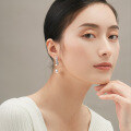 wholesale 925 Sterling Silver Vintage Pearl Earrings for Women, Autumn and Winter Minimalist Design Ear Drops, New Arrival-0-1