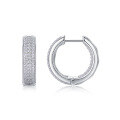 wholesale S925 Silver Vintage Hoop Earrings with Moissanite, New Style, Amazon Cross-Border Best-Seller, Ready-to-Ship Source Jewelry-0-5