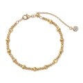 wholesale 925 Silver Cross-Border Hot-Selling Cat Eye Threaded Small Gold Bead Super Sparkly High-End Feel Beaded Bracelet Silver Hand Jewelry-0-10