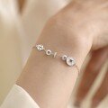 wholesale S925 Sterling Silver Fashionable Full-Diamond Coin "Wealth and Prosperity" Bracelet for Women, Niche National Trend Retro Design Hand Jewelry-0-4