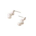 wholesale S925 Sterling Silver Light Bead Irregular Pearl Earring Korean Style Fashion Light Luxury Ins Wind Ear Accessories M05207-0-4