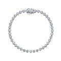 wholesale S925 silver jewelry new trendy minimalist lightweight luxury high-carbon diamond full diamond bracelet for fashion-forward individuals-0-4