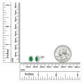 S925 Sterling Silver Oval Emerald-Cut Stud Earrings for Fashionable Commuting-0-1