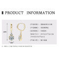 S925 Sterling Silver 3-Carat D Color Moissanite Luxury Halo Stud Earrings-0-11