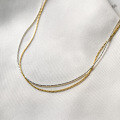 wholesale 925 Sterling Silver Thin Minimalist Everyday Ins Delicate Sweet and Cool Layered Collarbone Chain Y00224-0-4