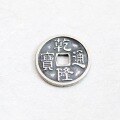 wholesale Pure silver antique handmade DIY accessory pendant of the five or six emperors ancient coins, Kangxi and Qianlong bracelet weaving rope fittings-0-8