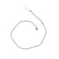 wholesale S925 Silver Nalan Ins Ankle Chain Women's Serpentine Chain Niche Design Ankle Bracelet S4736-0-4