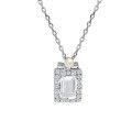 wholesale S925 Sterling Silver Spring Daily Commute High-end Style Crystal Pearl White Zircon Necklace-0-0