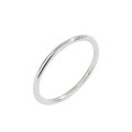 wholesale 999 pure silver minimalist ring for women, small and unique design, solid silver smooth surface, luxurious and high-end, index finger or pinky ring, matching couple bands-0-4
