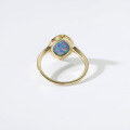 wholesale Gold Plated 925 Silver, Dunli Jewelry New Ins Style Synthetic Opal Women's Ring Source Factory Wholesale-0-3